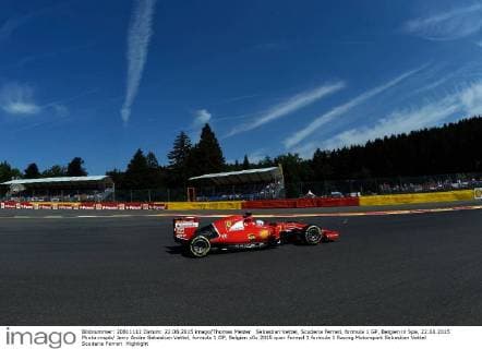Sebastian Vettel, Scuderia Ferrari, formula 1 GP, Belgien in Spa, 22.08.2015 Photo:mspb Jerry Andre Sebastian Vettel, formula 1 GP, Belgien