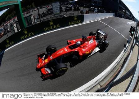 Sebastian Vettel, Scuderia Ferrari, formula 1 GP, Belgien in Spa, 22.08.2015 Photo:mspb Jerry Andre Sebastian Vettel, formula 1 GP, Belgien