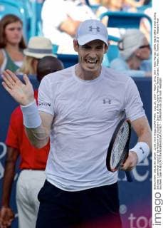 Aug. 22, 2015 - Mason, Ohio, USA - Andy Murray (GBR) reacts after a shot during Saturday s semifinal round of the Western and Southern Open at at the Lindner Family Tennis Center , Mason, Oh. Tennis 2015 - Western And Southern Open - ZUMAs304