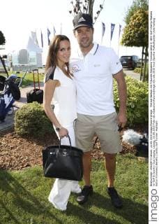 Michael Ballack mit Freundin Natascha Tannous beim 8. GRK Golf Charity Masters im Golf & Country Club Leipzig. Leipzig, 22.08.2015 Foto:xS.xGabschx xFuturexImage