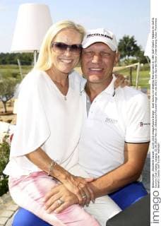 Axel Schulz mit Ehefrau Patricia beim 8. GRK Golf Charity Masters im Golf & Country Club Leipzig. Leipzig, 22.08.2015 Foto:xS.xGabschx xFuturexImage