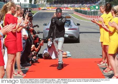- SPA, BELGIUM: British Lewis Hamilton of Mercedes AMG Petronas F1 Team pictured before the Spa-Francorchamps Formula One Grand Prix of Belgium, in Spa-Francorchamps, Sunday 23 August 2015. BRUNOxFAHY  x04685410x