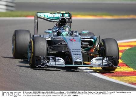 - SPA, BELGIUM: German Nico Rosberg of Mercedes AMG Petronas F1 Team pictured during the Spa-Francorchamps Formula One Grand Prix of Belgium, in Spa-Francorchamps, Sunday 23 August 2015. BRUNOxFAHY  x04685537x