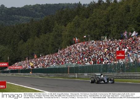 Motorsports: FIA Formula One World Championship WM Weltmeisterschaft 2015, Grand Prix of Belgium, 44 Lewis Hamilton (GBR, Mercedes AMG Petronas Formula One Team), xHOCHxZWEIx