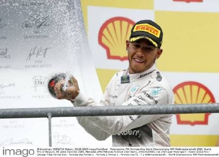 Motorsports: FIA Formula One World Championship WM Weltmeisterschaft 2015, Grand Prix of Belgium, 44 Lewis Hamilton (GBR, Mercedes AMG Petronas Formula One Team), xHOCHxZWEIx
