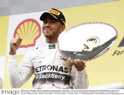 Motorsports: FIA Formula One World Championship WM Weltmeisterschaft 2015, Grand Prix of Belgium, 44 Lewis Hamilton (GBR, Mercedes AMG Petronas Formula One Team), xHOCHxZWEIx
