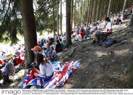 Motorsports: FIA Formula One World Championship WM Weltmeisterschaft 2015, Grand Prix of Belgium, fans xHOCHxZWEIx