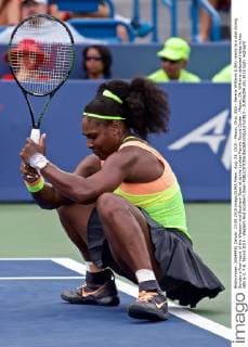 Aug. 23, 2015 - Mason, Ohio, USA - Serena Williams (USA) reacts to a shot during Sunday s final round of the Western and Southern Open at at the Lindner Family Tennis Center , Mason, Oh. Williams defeated Halep in two sets 6-3, 7-6. Tennis 2015 - Western And Southern Open - ZUMAs304