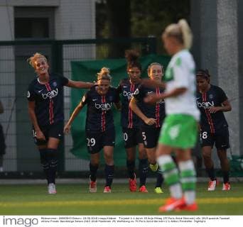 Torjubel 1-1 durch 29 Anja Mittag (FC Paris Saint-Germain)