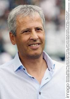 Trainer Lucien FAVRE (MG) Fussball 1. Bundesliga, 2. Spieltag, Borussia Moenchengladbach (MG) - 1. FSV Mainz 05 (MZ) 1:2 , am 23.08.2015 in Moenchengladbach Deutschland.