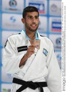 Golan Pollack (ISR), AUGUST 25, 2015 - Judo : World Judo Championships Astana 2015 Men s -66kg Medal Ceremony at Alau Ice Palace in Astana, Kazakhstan. NoxThirdxPartyxSales  (dlra008428)