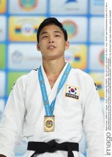 Baul An (KOR), AUGUST 25, 2015 - Judo : World Judo Championships Astana 2015 Men s -66kg Medal Ceremony at Alau Ice Palace in Astana, Kazakhstan. NoxThirdxPartyxSales  (dlra008431)