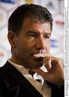 - BRUSSELS, BELGIUM: Belgium s Under 21 coach Enzo Scifo pictured during a press conference PK Pressekonferenz of Belgian national soccer team Red Devils, Friday 28 August 2015, in Brussels. Head coach Wilmots will announce the selection for the upcoming Euro 2016 qualification games against Bosnia and Cyprus. LAURIExDIEFFEMBACQ  x04688377x