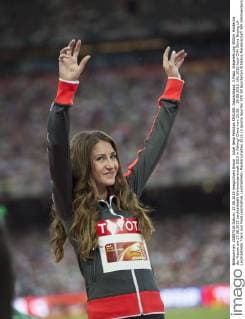 Jubel Gesa Felicitas KRAUSE, Deutschland, 3.Platz. Siegerehrung 3000m Hindernis der Frauen am 27.08.2015 Leichtathletik Weltmeisterschaft 2015 in Peking China vom 22.08. - 30.08.2015.