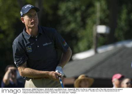 August 28, 2015: Jim Furyk (USA) tee s off at The 16th hole during the second round of The Barclays Fed Ex Championship at Plainfield Country Club in Edison, NJ. GOLF 2015: The Barclays Fed Ex Championship AUG 28 - ZUMAc04_