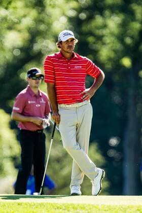 August 28, 2015: Brooks Koepka waits to hit his approach shot on the 15th fairway during the second round of The Barclays at Plainfield Country Club in Edison, NJ. GOLF: AUG 28 PGA Golf Herren - The Barclays - Second Round Icon150828006 EDITORIAL USE ONLY