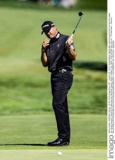 August 28, 2015: Ryan Palmer reacts after leaving a putt short on the 3rd green during the second round of The Barclays at Plainfield Country Club in Edison, NJ. GOLF: AUG 28 PGA Golf Herren - The Barclays - Second Round Icon150828037 EDITORIAL USE ONLY