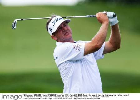 August 27, 2015: Jason Bohn tees off from the thrid tee during the first round of The Barclays at Plainfield Country Club in Plainfield, NJ. GOLF: AUG 27 PGA Golf Herren - The Barclays - First Round Icon150827043 EDITORIAL USE ONLY