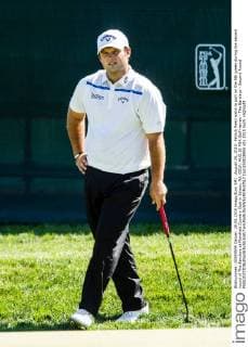 August 28, 2015: Patrick Reed waits to putt on the 9th green during the second round of The Barclays at Plainfield Country Club in Edison, NJ. GOLF: AUG 28 PGA Golf Herren - The Barclays - Second Round Icon150828055 EDITORIAL USE ONLY