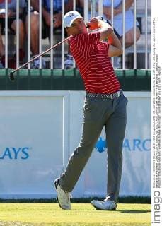 28 AUG 2015: Jordan Spieth tees off at the 10th during the second round of The Barclays at Plainfield Country Club in Edison, NJ. GOLF: AUG 28 PGA Golf Herren - The Barclays - Second Round Icon082815367 EDITORIAL USE ONLY