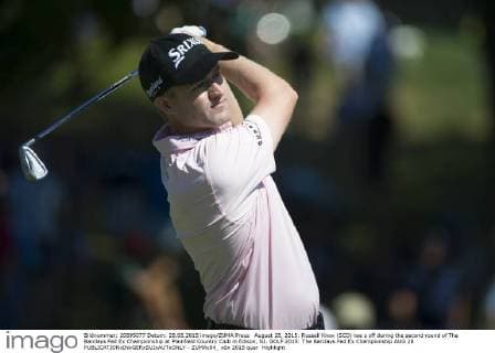 August 28, 2015: Russell Knox (SCO) tee s off during the second round of The Barclays Fed Ex Championship at Plainfield Country Club in Edison, NJ. GOLF 2015: The Barclays Fed Ex Championship AUG 28 - ZUMAc04_