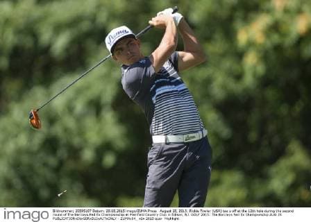 August 28, 2015: Rickie Fowler (USA) tee s off at the 12th hole during the second round of The Barclays Fed Ex Championship at Plainfield Country Club in Edison, NJ. GOLF 2015: The Barclays Fed Ex Championship AUG 28 - ZUMAc04_