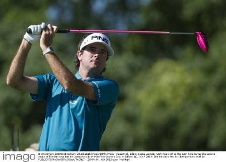 August 28, 2015: Bubba Watson (USA) tee s off at the 12th hole during the second round of The Barclays Fed Ex Championship at Plainfield Country Club in Edison, NJ. GOLF 2015: The Barclays Fed Ex Championship AUG 28 - ZUMAc04_