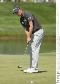 August 29, 2015: Webb Simpson (USA) putts on the 3rd green during the third round of The Barclays Fed Ex Championship at Plainfield Country Club in Edison, NJ. GOLF 2015: The Barclays Fed Ex Championship AUG 29 - ZUMAc04_