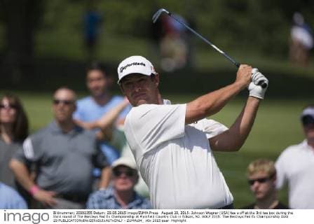 August 29, 2015: Johnson Wagner (USA) tee s off at the 3rd tee box during the third round of The Barclays Fed Ex Championship at Plainfield Country Club in Edison, NJ. GOLF 2015: The Barclays Fed Ex Championship AUG 29 - ZUMAc04_