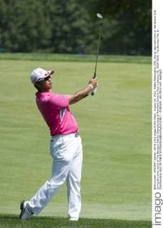 August 29, 2015: Hideki Matsuyama (JPN) hits an approach shot on the second hole during the third round of The Barclays Fed Ex Championship at Plainfield Country Club in Edison, NJ. GOLF 2015: The Barclays Fed Ex Championship AUG 29 - ZUMAc04_