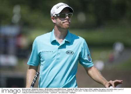 August 29, 2015: David Hearn (CAN) salutes the gallery during the third round of The Barclays Fed Ex Championship at Plainfield Country Club in Edison, NJ. GOLF 2015: The Barclays Fed Ex Championship AUG 29 - ZUMAc04_