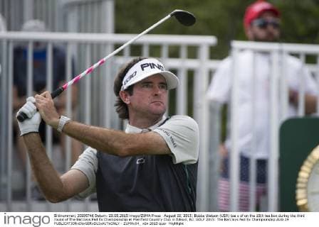 August 29, 2015: Bubba Watson (USA) tee s of on the 10th tee box during the third round of The Barclays Fed Ex Championship at Plainfield Country Club in Edison, NJ. GOLF 2015: The Barclays Fed Ex Championship AUG 29 - ZUMAc04_