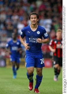 Football - 2015 2016 Premier League - AFC Bournemouth vs. Leicester City Shinji Okazaki of Leicester City at The Vitality Stadium Colorsport Shaun Boggust 