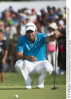 August 29, 2015: Jason Day (AUS) plans his putt on the 18th green during the third round of The Barclays Fed Ex Championship at Plainfield Country Club in Edison, NJ. GOLF 2015: The Barclays Fed Ex Championship AUG 29 - ZUMAc04_