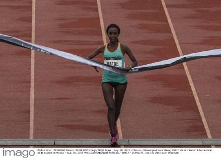 Aug. 30, 2015 - Mexico - Shewarge Amare Alene, XXXIII de la Maraton Internacional de la Ciudad de Mexico - Aug. 30, 2015  - ZUMAu78_