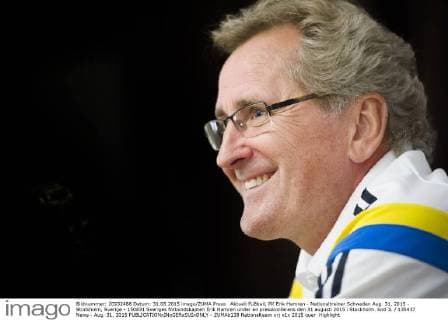 Aktuell Fußball, PK Erik Hamren - Nationaltrainer Schweden Aug. 31, 2015 - Stockholm, Sverige - 150831 Sveriges förbundskapten Erik Hamren under en presskonferens den 31 augusti 2015 i Stockholm. kod JL 135437 News - Aug. 31, 2015  - ZUMAb138