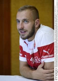 Player of Czech national soccer team Jiri Skalak is seen during a meeting prior to the two qualifiers for the European Championships with Kazakhstan and Latvia in Prague, Czech Republic, August 30, 2015. (CTKxPhoto MichalxKamaryt) CTKPhotoP201508300228201  kmt 8