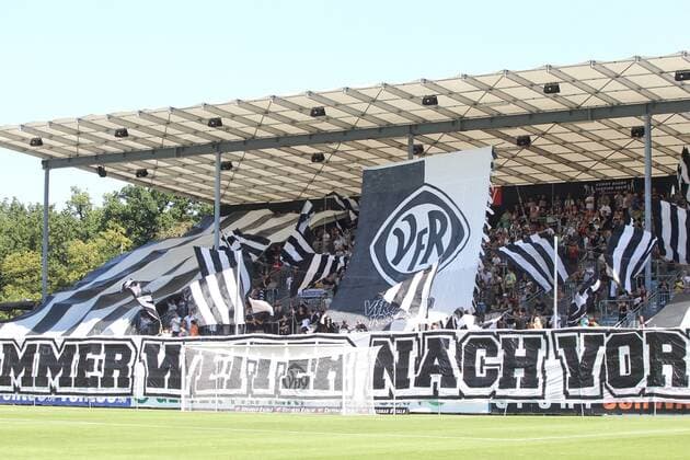 Aalen VfR Aalen Fans VfR Aalen vs. F.C. Hansa Rostock , Fussball, 3.Liga, 30.08.2015, Copyright: Langer Eibner-Pressefoto EP_HLR