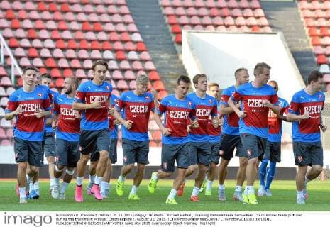 Aktuell Fußball, Training Nationalteam Tschechien Czech soccer team pictured during the training in Prague, Czech Republic, August 31, 2015. (CTKxPhoto KaterinaxSulova) CTKPhotoP201508310818101  suk1