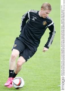 Aktuell Fußball, Training Nationalteam Belgien - BRUSSELS, BELGIUM: Belgium s Kevin De Bruyne pictured during a training session of Belgian national soccer team Red Devils, Monday 31 August 2015, in Brussels. Red Devils will play Euro 2016 qualification games against Bosnia and Cyprus. BRUNOxFAHY  x04691291x