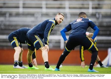 Aug. 31, 2015 - Stockholm, Sverige - 150831 Alexander Milosevic under Sveriges fotbollslandslags träning den 31 augusti 2015 i Stockholm. kod JL 135437 News - Aug. 31, 2015  - ZUMAb138