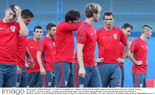 Aktuell Fußball, Training Nationalteam Kroatien Soccer training - Zagreb, Croatia 31.08.2015., Zagreb, Croatia - Croatian national football team training before the qualification matches with Azerbaijan and Norway at Maksimir stadium.  SlavkoxMidzor PIXSELL