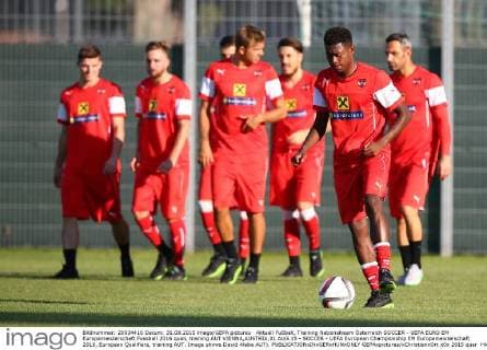 Aktuell Fußball, Training Nationalteam Österreich SOCCER - UEFA EURO EM Europameisterschaft Fussball 2016 quali, training AUT VIENNA,AUSTRIA,31.AUG.15 - SOCCER - UEFA European Championship EM Europameisterschaft 2016, European Qualifiers, training AUT. Image shows David Alaba AUT). GEPAxpictures xChristianxOrt