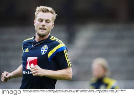 Aug. 31, 2015 - Stockholm, Sverige - 150831 Sebastian Larsson Training Nationalteam Schweden den 31 augusti 2015 i Stockholm..JohannaLundberg  - ZUMAb138