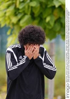 - BRUSSELS, BELGIUM: Belgium s Marouane Fellaini arrives for a training session of Belgian national soccer team Red Devils, Tuesday 01 September 2015, in Brussels. The Red Devils are preparing for Euro 2016 qualification games against Bosnia and Cyprus. Tuesday BRUNOxFAHY  x04691622x