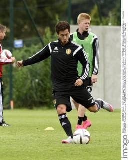 Eden Hazard FOOTBALL : Entrainement Equipe Belgique - Bruxelles - 01 09 2015 PhotoNews Panoramic 