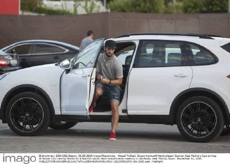 Aktuell Fußball, Zusammenkunft Nationalteam Spanien Real Madrid s Isco arrives at Soccer City training facility for a Spanish soccer team concentration meeting in Las Rozas, near Madrid, Spain. September 01, 2015.  (20150901059)