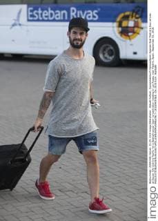 Aktuell Fußball, Zusammenkunft Nationalteam Spanien Real Madrid s Isco arrives at Soccer City training facility for a Spanish soccer team concentration meeting in Las Rozas, near Madrid, Spain. September 01, 2015.  (20150901063)