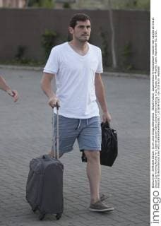 Aktuell Fußball, Zusammenkunft Nationalteam Spanien Iker Casillas arrives at Soccer City training facility for a Spanish soccer team concentration meeting in Las Rozas, near Madrid, Spain. September 01, 2015.  (20150901087)