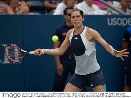 Andrea Petkovic (GER) Tennis - US Open 2015 - Grand Slam ITF ATP Tennis Herren WTA Tennis Damen - Flushing Meadows - New York - New York - USA - 1 September 2015. Juergen Hasenkopf